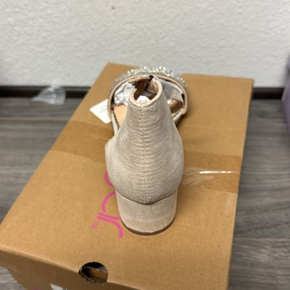 Sugar Women's Cream Heels with Rhinestone Accents - Picture 7 of 7